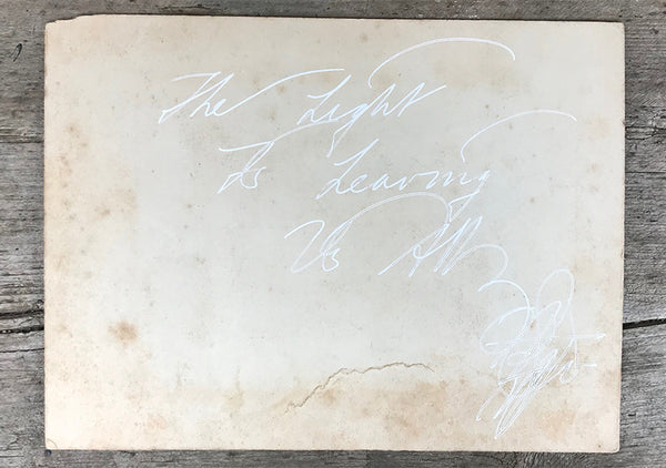 The Light Is Leaving Us All - Large Cabinet Card 65