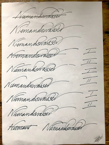 Scribbles, Scrawls, And Signs: Niemandswasser