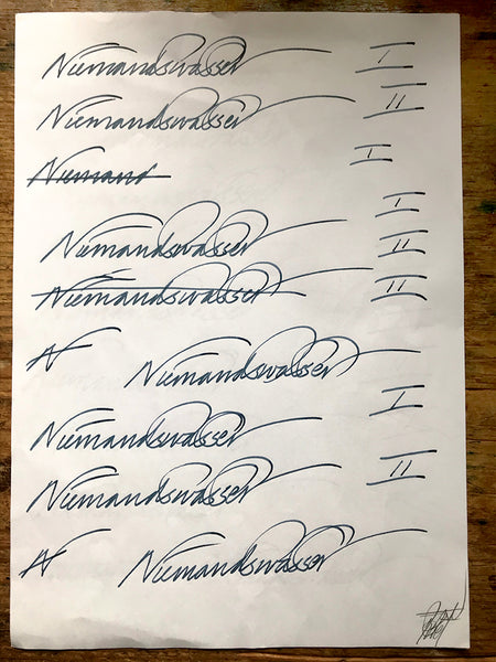 Scribbles, Scrawls, And Signs: Niemandswasser